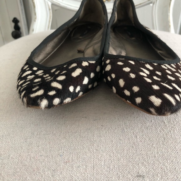 ZARA PONY HAIR FLATS - Picture 4 of 8